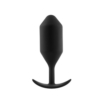 b-Vibe - Snug Plug 5 - Verzwaarde anaalplug (Zwart)